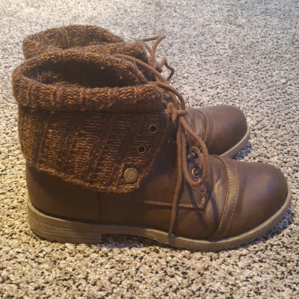 Faux Leather Boots